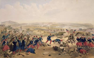 Schlacht von der Tschernaja, 16. August 1855, Platte aus 